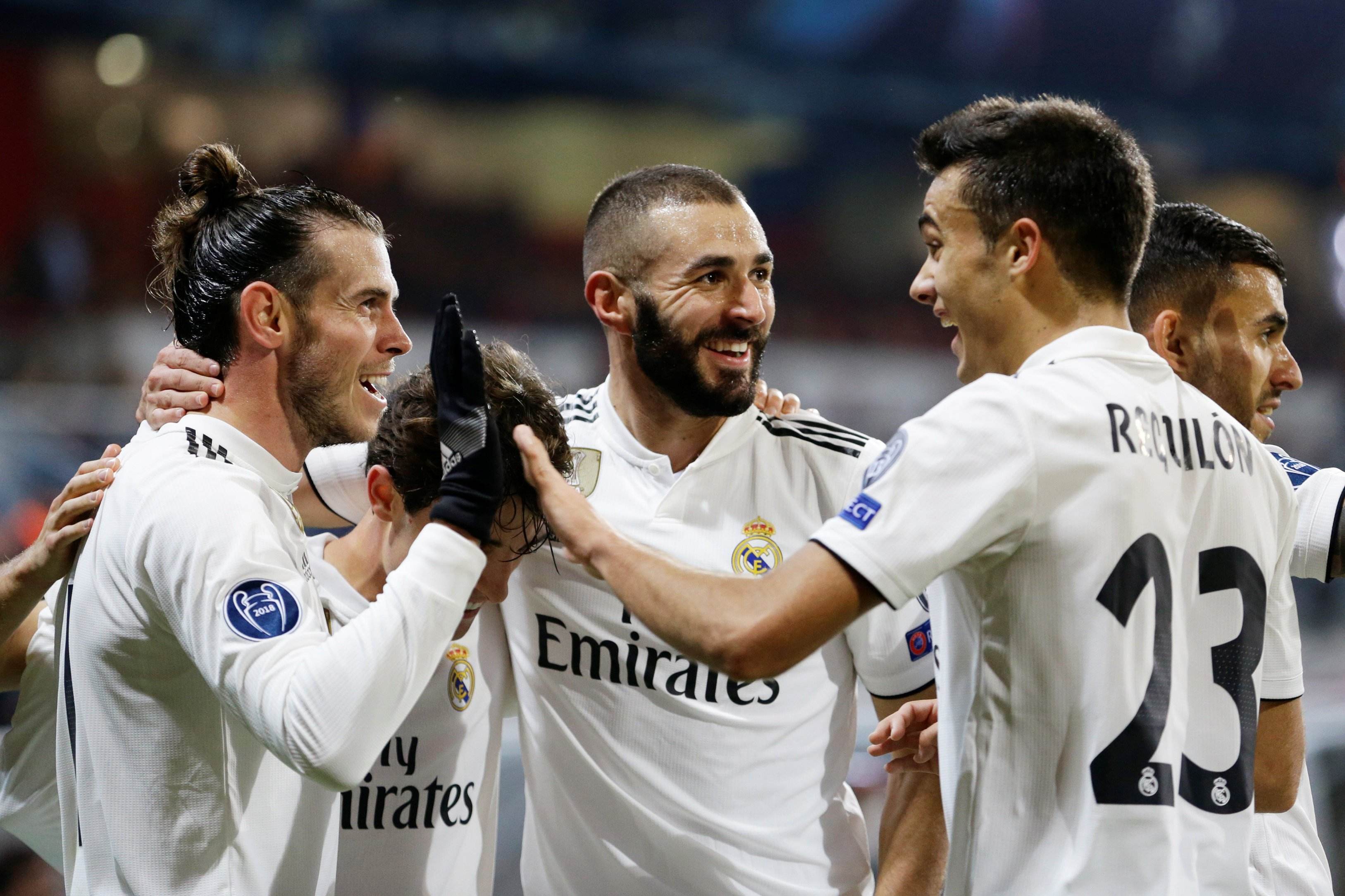 皇家马德里队员全力以赴，取得胜利